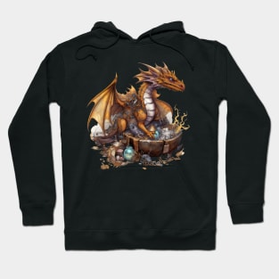 Steampunk Dragon: A Comical Treasure Hoarder Hoodie